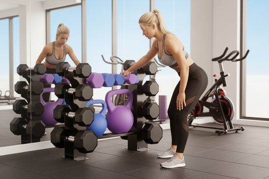 Home Gym Dumbbell Organizer Rack